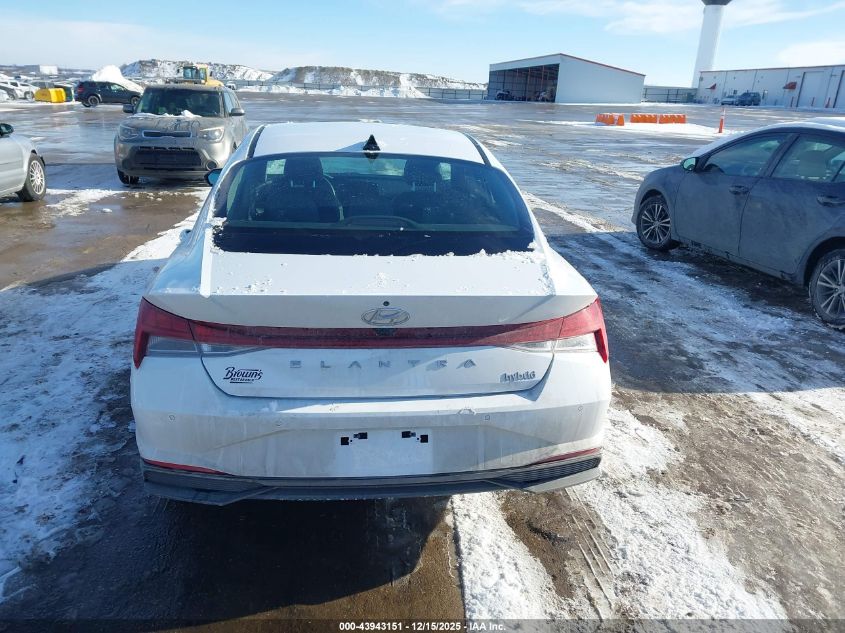 2023 Hyundai Elantra Hybrid Limited VIN: KMHLN4AJ6PM054401 Lot: 43943151