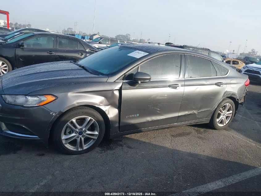 2018 Ford Fusion Hybrid Se VIN: 3FA6P0LU1JR249967 Lot: 43943173