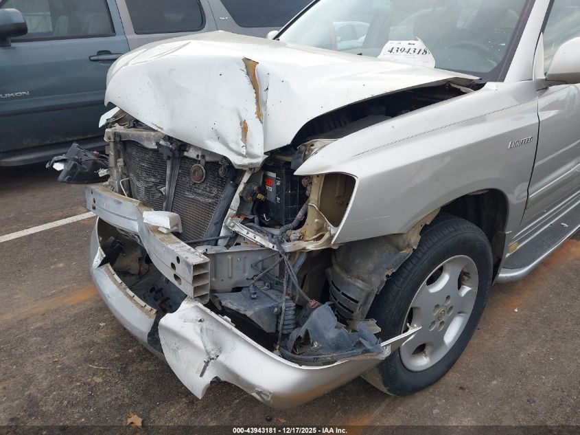 2004 Toyota Highlander Limited V6 VIN: JTEDP21A240032658 Lot: 43943181