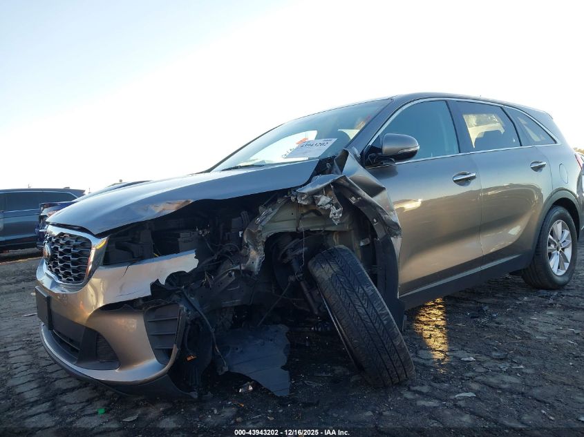 2019 Kia Sorento 2.4L Lx VIN: 5XYPGDA37KG447867 Lot: 43943202