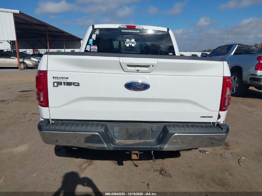 2016 Ford F-150 Lariat VIN: 1FTEW1EF8GFA68092 Lot: 43943225