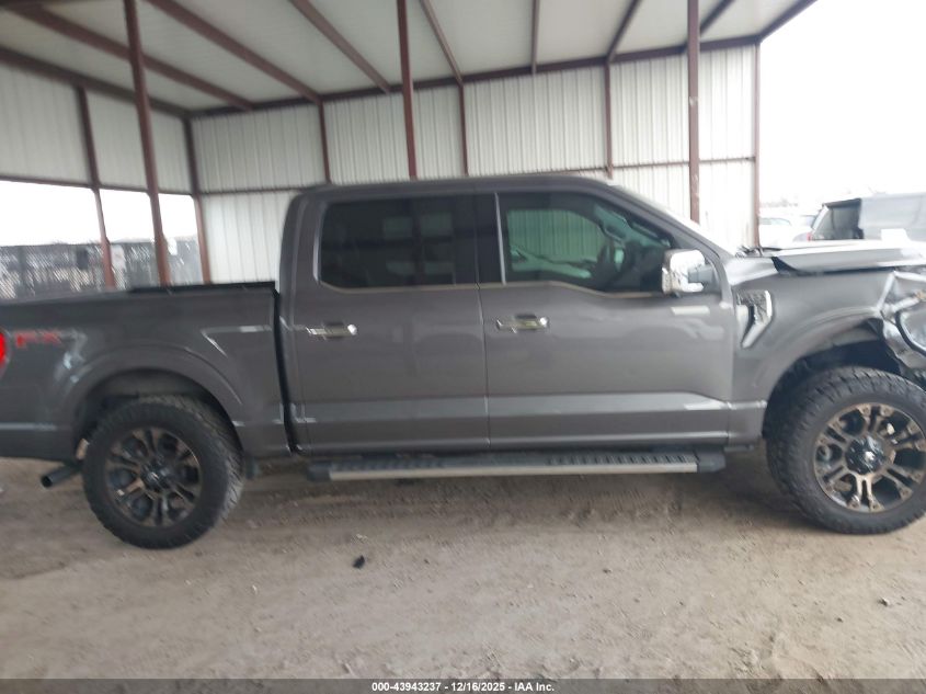 2021 Ford F-150 Lariat VIN: 1FTFW1E81MFA25036 Lot: 43943237