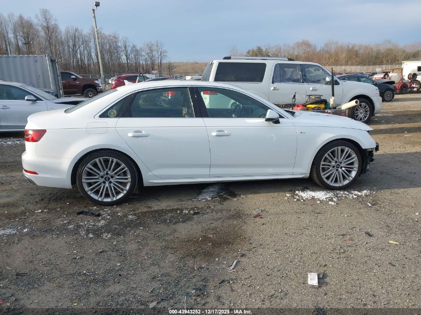 2019 Audi A4 45 Premium VIN: WAUENAF46KN011286 Lot: 43943252