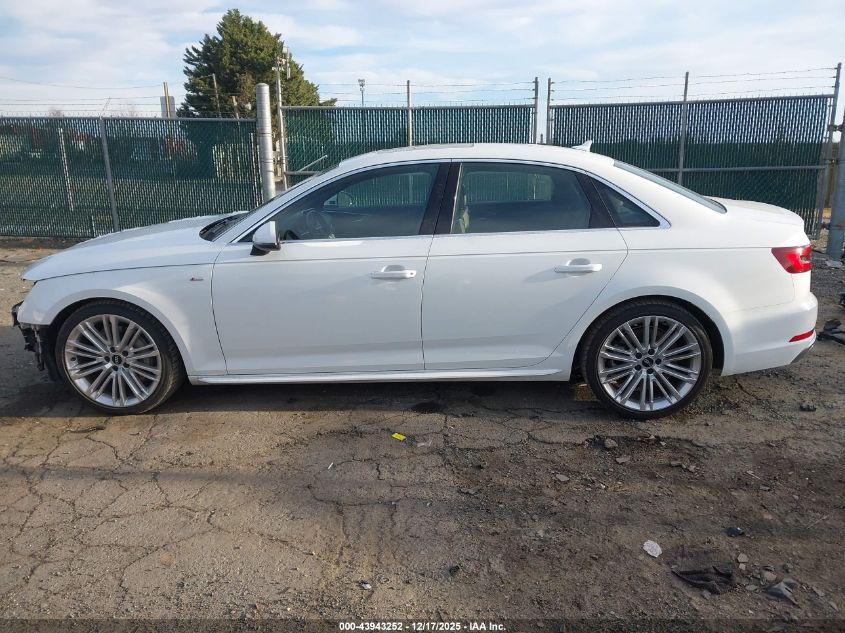2019 Audi A4 45 Premium VIN: WAUENAF46KN011286 Lot: 43943252