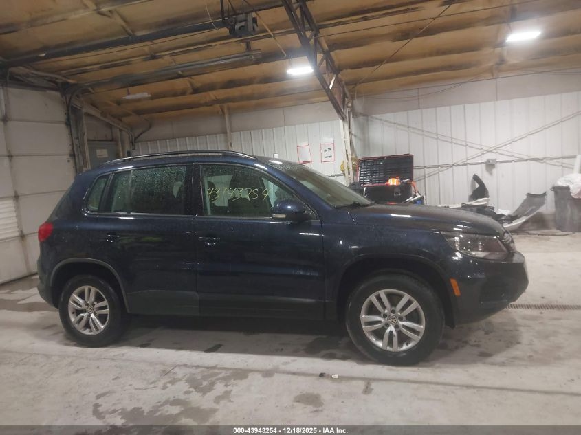 2016 Volkswagen Tiguan S VIN: WVGBV7AX3GW569684 Lot: 43943254