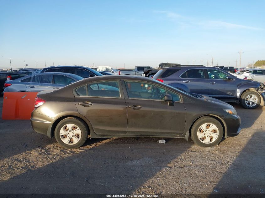 2013 Honda Civic Lx VIN: 2HGFB2F5XDH504139 Lot: 43943255