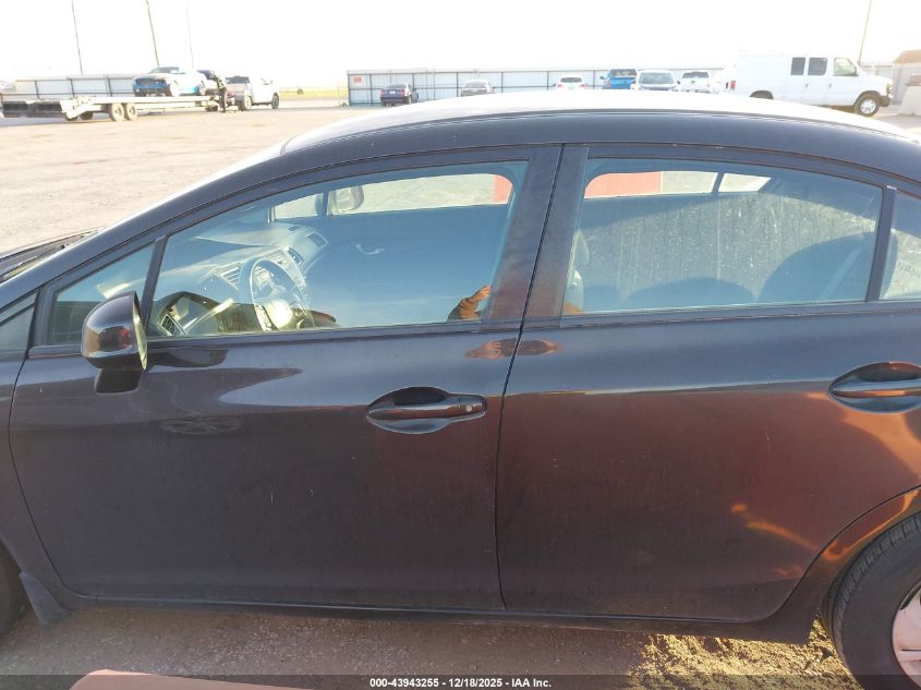 2013 Honda Civic Lx VIN: 2HGFB2F5XDH504139 Lot: 43943255