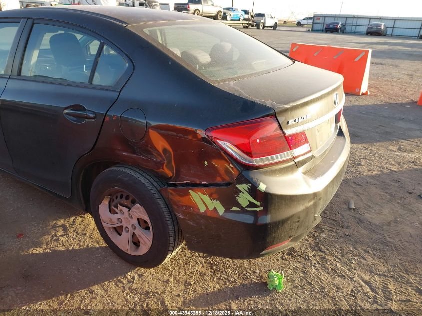 2013 Honda Civic Lx VIN: 2HGFB2F5XDH504139 Lot: 43943255