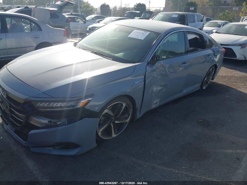 2022 Honda Accord Hybrid Sport VIN: 1HGCV3F24NA014253 Lot: 43943267