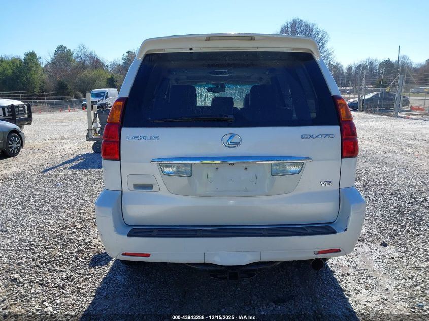 2005 Lexus Gx 470 VIN: JTJBT20X450084241 Lot: 43943288