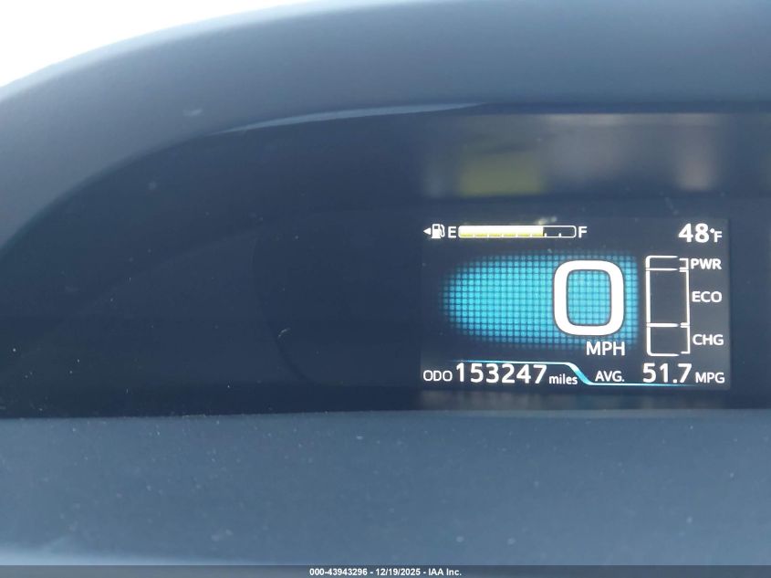 2016 Toyota Prius Two VIN: JTDKBRFU0G3022607 Lot: 43943296