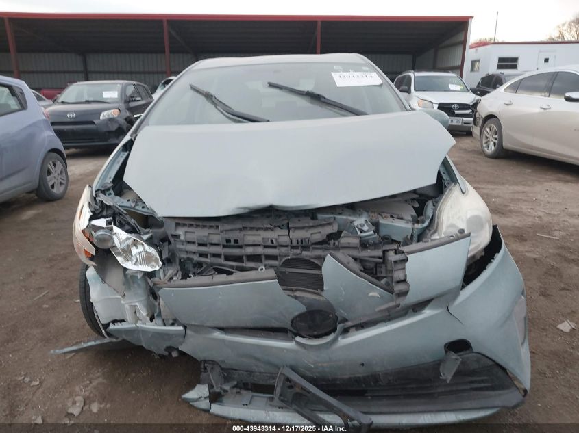 2012 Toyota Prius Two VIN: JTDKN3DU1C1548080 Lot: 43943314