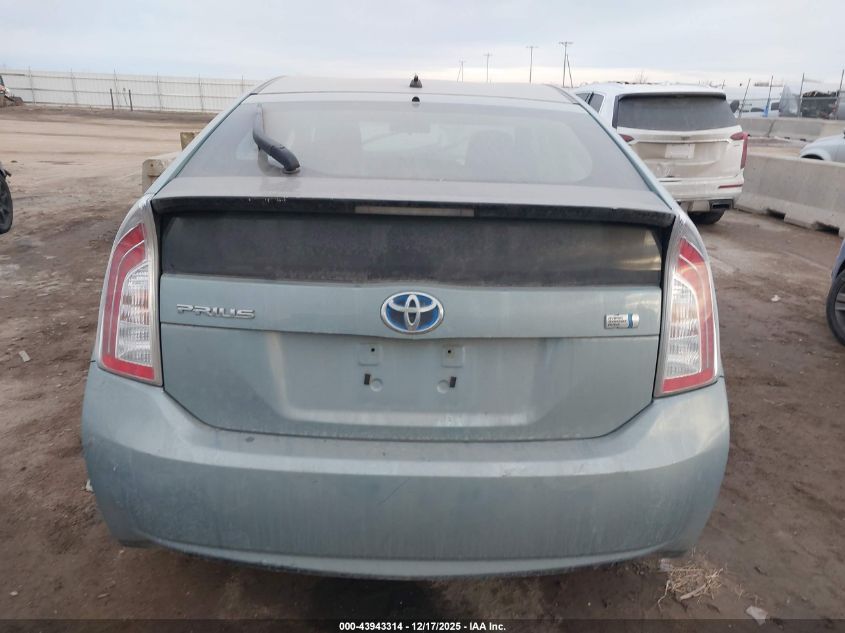 2012 Toyota Prius Two VIN: JTDKN3DU1C1548080 Lot: 43943314