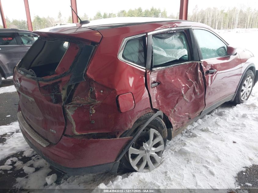 2016 Nissan Rogue S VIN: JN8AT2MV2GW137661 Lot: 43943315