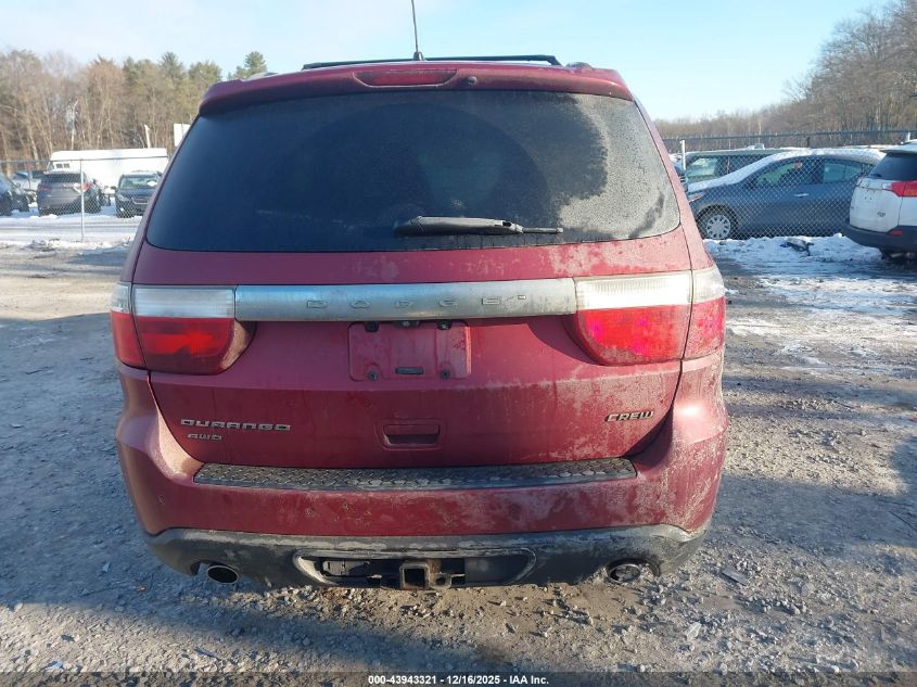2013 Dodge Durango Crew VIN: 1C4SDJDT6DC608701 Lot: 43943321