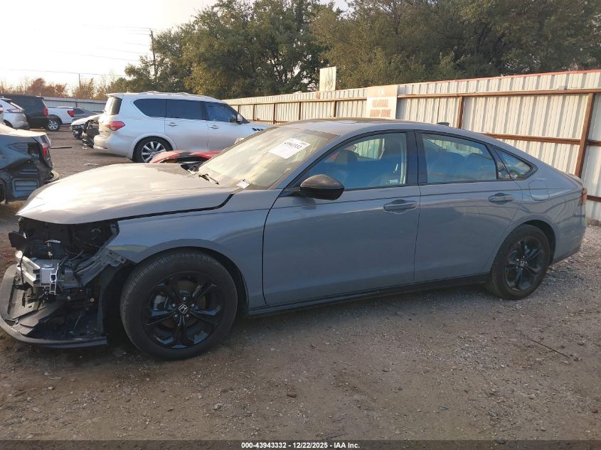 2025 Honda Accord Se VIN: 1HGCY1F4XSA063515 Lot: 43943332