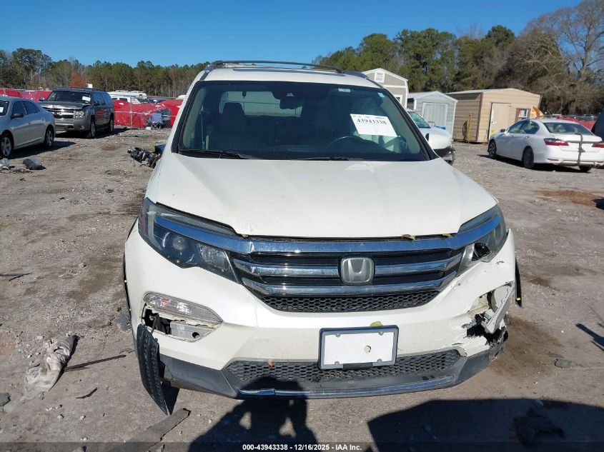 2016 Honda Pilot Touring VIN: 5FNYF6H96GB058259 Lot: 43943338