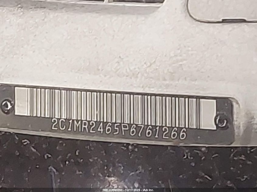 1993 Geo Metro VIN: 2C1MR2465P6761266 Lot: 43943353