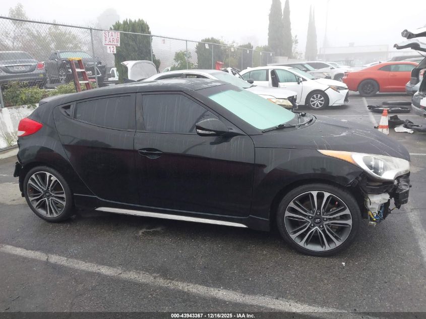 2016 Hyundai Veloster Turbo VIN: KMHTC6AE5GU286329 Lot: 43943367