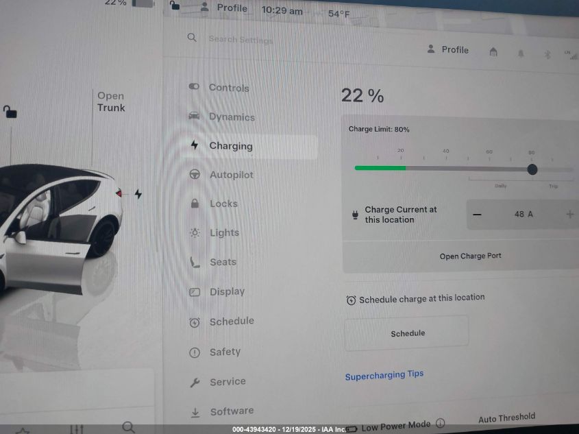 2022 Tesla Model Y Performance Dual Motor All-Wheel Drive VIN: 7SAYGDEF9NF539604 Lot: 43943420