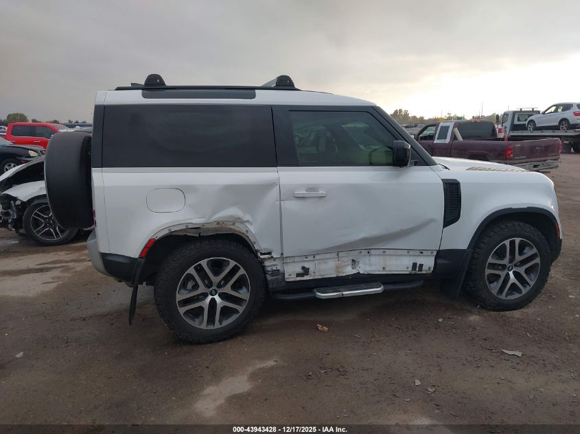 2022 Land Rover Defender 90 Standard VIN: SALEK6RX9N2091695 Lot: 43943428