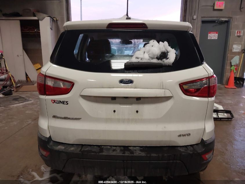 2022 Ford Ecosport S VIN: MAJ6S3FL2NC461932 Lot: 43943430