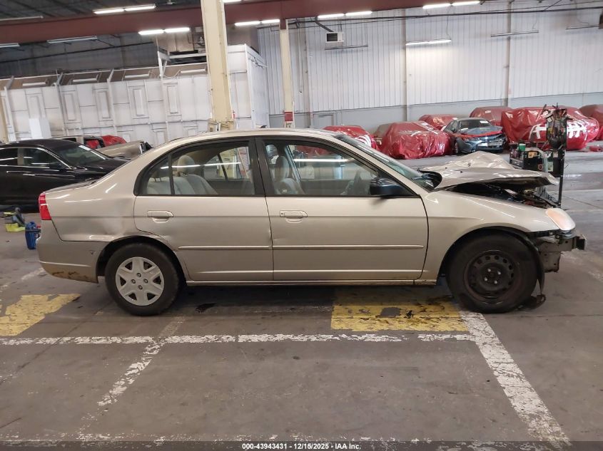 2003 Honda Civic Lx VIN: JHMES16553S003671 Lot: 43943431