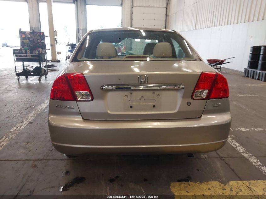 2003 Honda Civic Lx VIN: JHMES16553S003671 Lot: 43943431