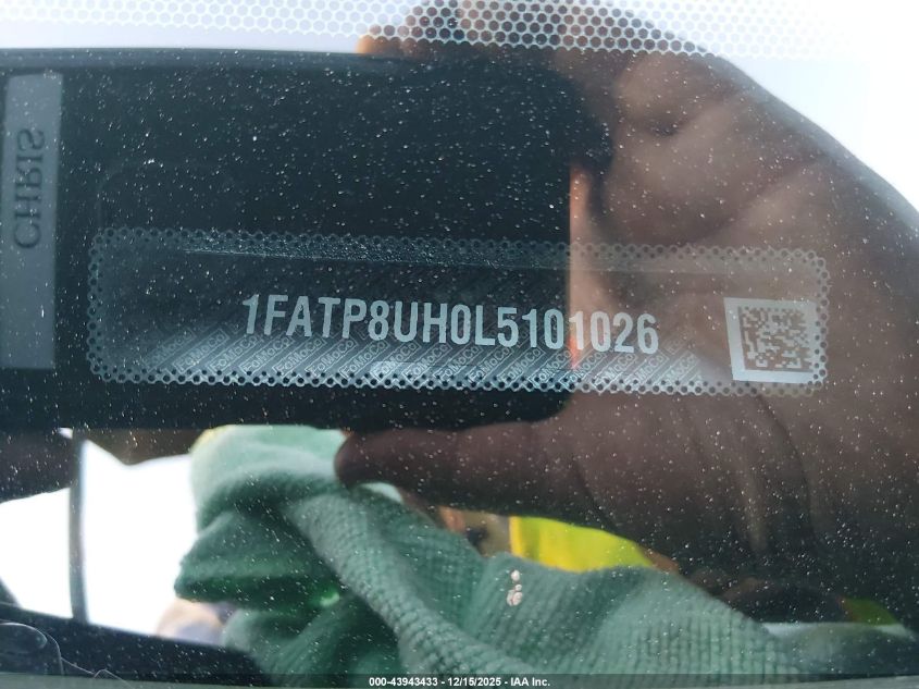 2020 Ford Mustang Ecoboost VIN: 1FATP8UH0L5101026 Lot: 43943433