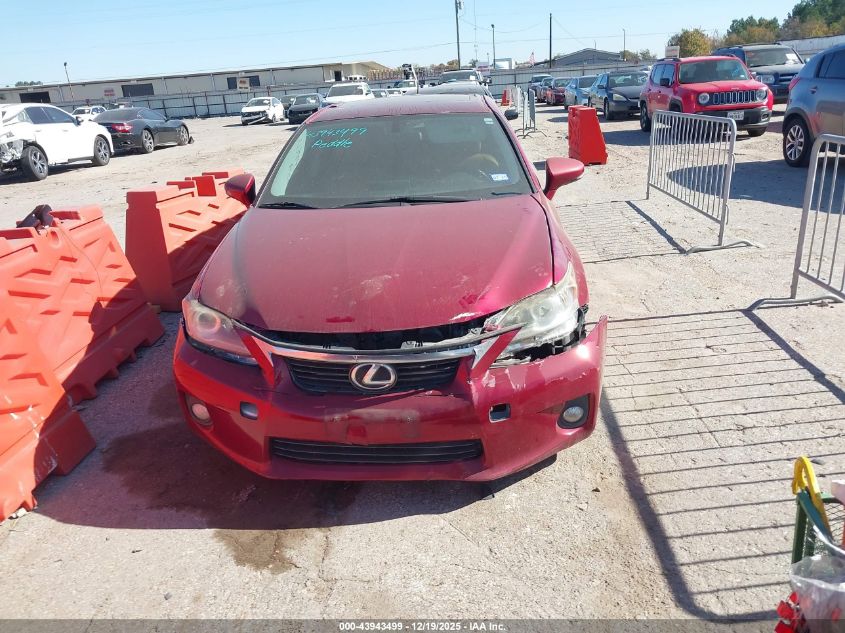 2012 Lexus Ct 200H Premium VIN: JTHKD5BH7C2055193 Lot: 43943499