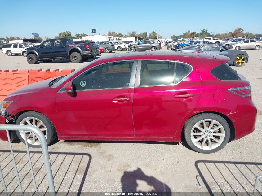 2012 Lexus Ct 200H Premium VIN: JTHKD5BH7C2055193 Lot: 43943499