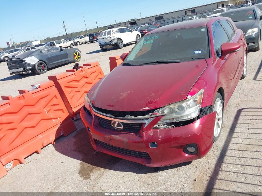 2012 Lexus Ct 200H Premium VIN: JTHKD5BH7C2055193 Lot: 43943499