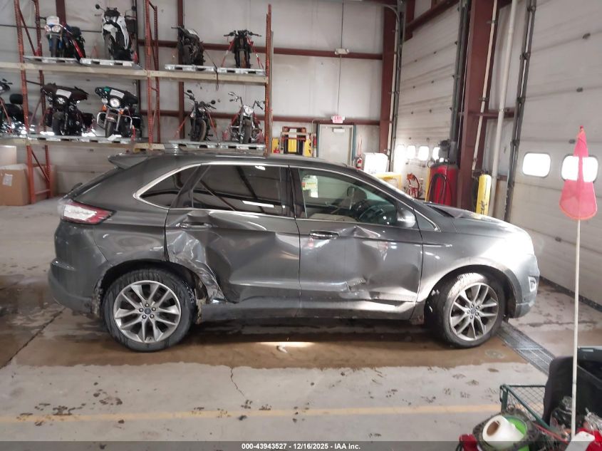 2015 Ford Edge Titanium VIN: 2FMPK4K97FBB74856 Lot: 43943527