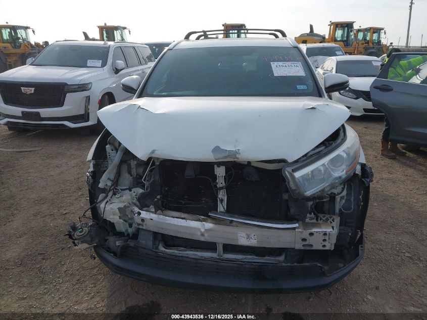 2016 Toyota Highlander Xle V6 VIN: 5TDKKRFH8GS165449 Lot: 43943536