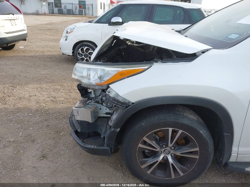 2016 Toyota Highlander Xle V6 VIN: 5TDKKRFH8GS165449 Lot: 43943536