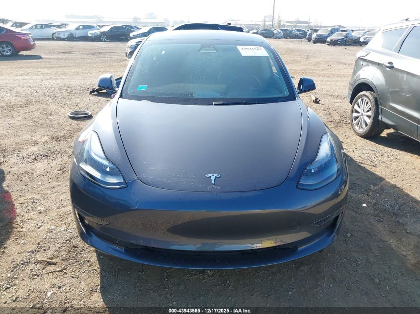 2021 Tesla Model 3 Standard Range Plus Rear-Wheel Drive VIN: 5YJ3E1EA6MF094768 Lot: 43943565