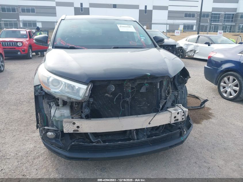2016 Toyota Highlander Xle V6 VIN: 5TDKKRFH5GS504748 Lot: 43943583
