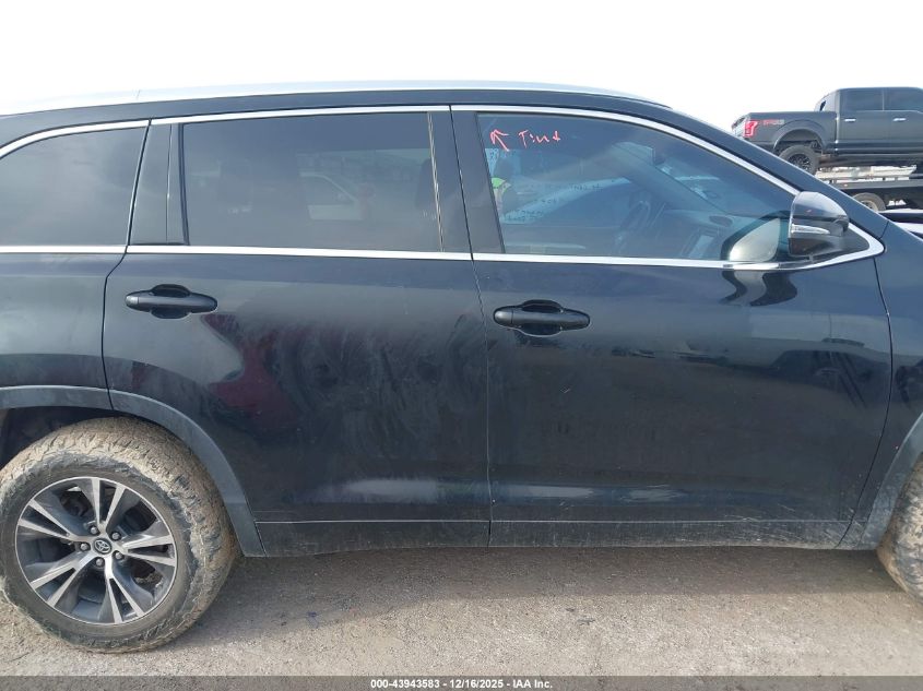 2016 Toyota Highlander Xle V6 VIN: 5TDKKRFH5GS504748 Lot: 43943583