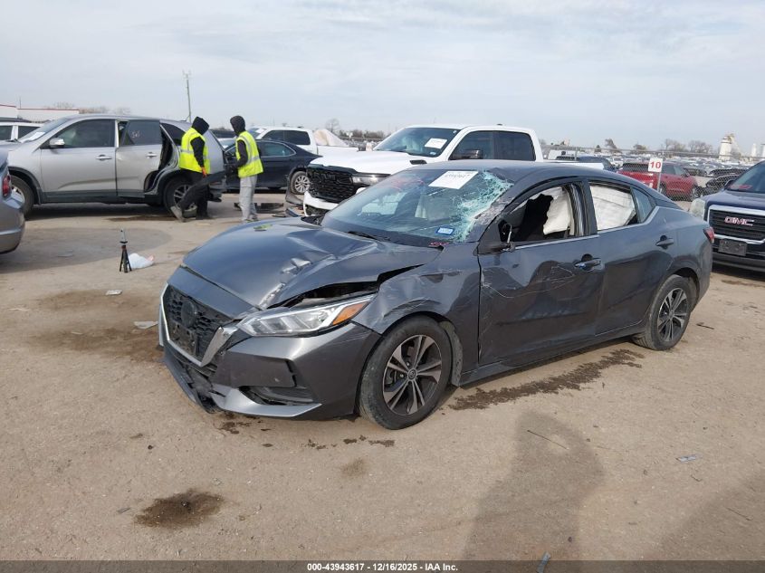2022 Nissan Sentra Sv Xtronic Cvt VIN: 3N1AB8CV5NY256218 Lot: 43943617