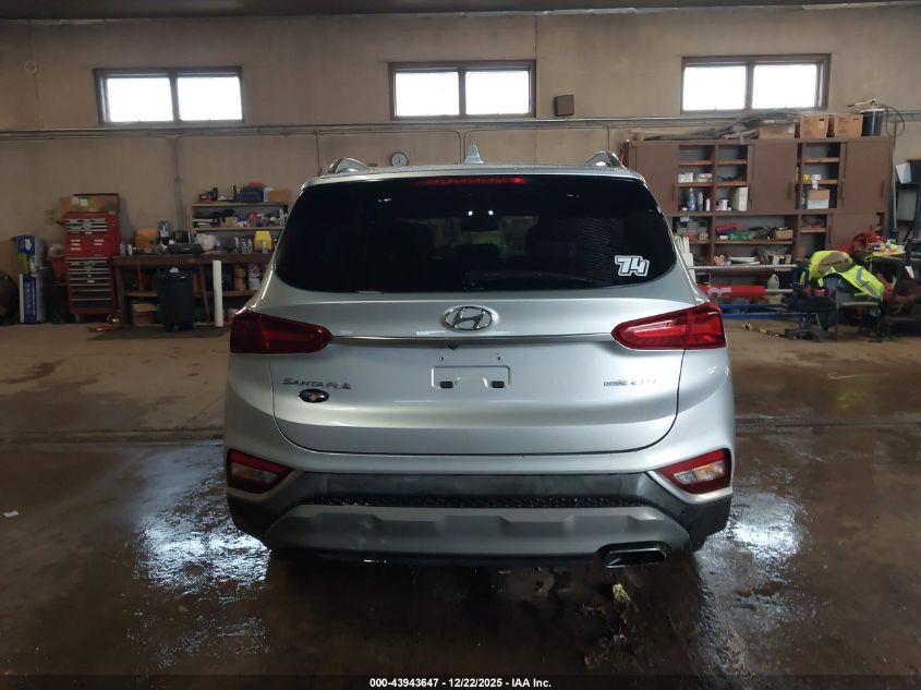 2019 Hyundai Santa Fe Limited 2.0T VIN: 5NMS5CAA4KH020192 Lot: 43943647