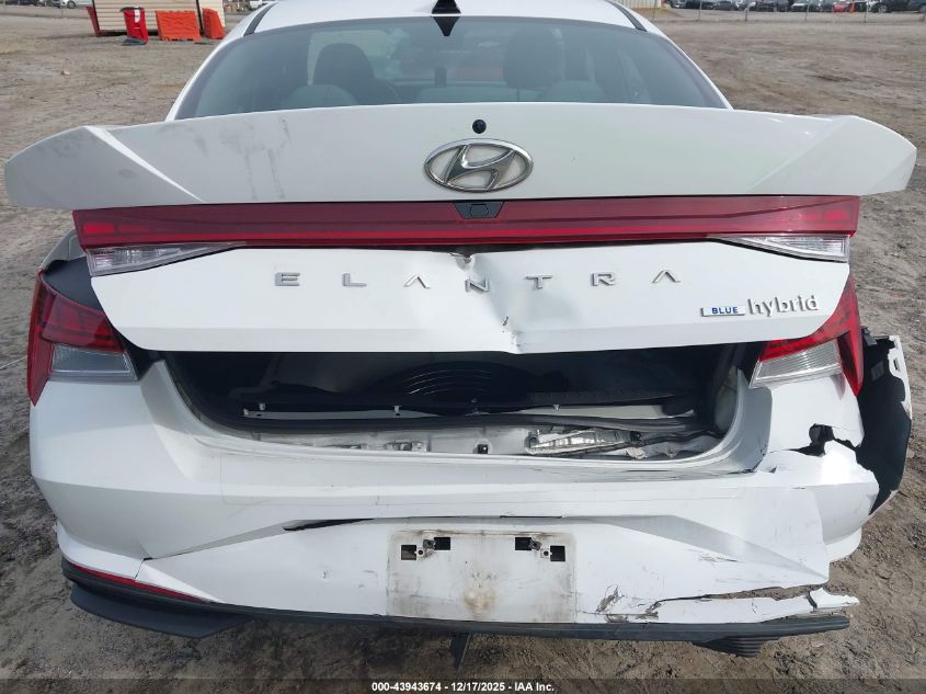 2023 Hyundai Elantra Hybrid Blue VIN: KMHLM4AJ0PU044675 Lot: 43943674