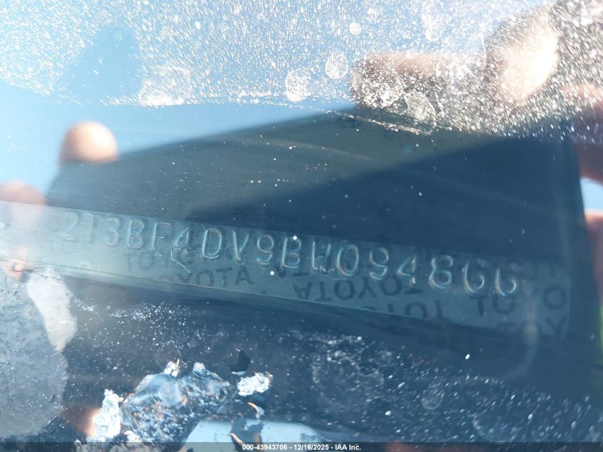 2011 Toyota Rav4 VIN: 2T3BF4DV9BW094866 Lot: 43943706