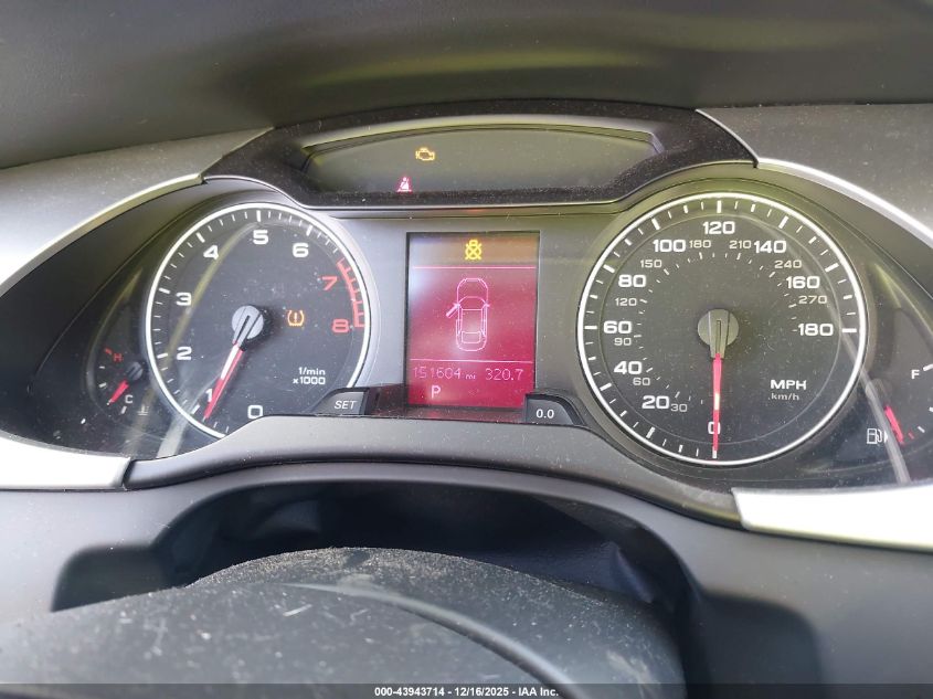 2012 Audi A4 2.0T Premium VIN: WAUAFAFL7CN009678 Lot: 43943714