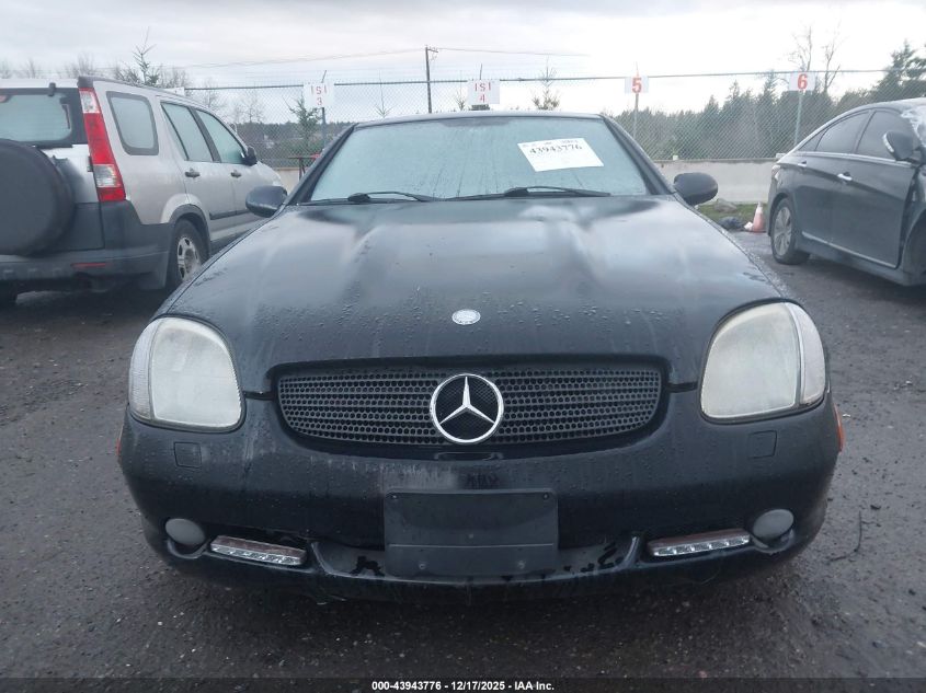 1999 Mercedes-Benz Slk 230 Kompressor VIN: WDBKK47F3XT094921 Lot: 43943776