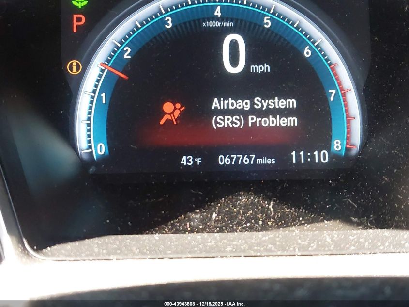 2019 Honda Civic Touring VIN: 19XFC1F99KE206599 Lot: 43943808