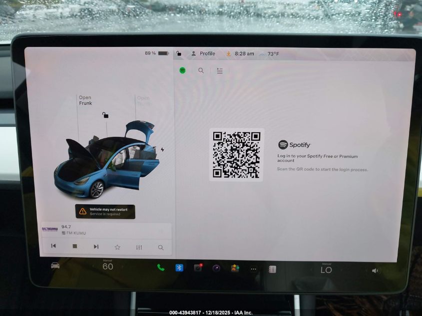 2020 Tesla Model 3 Standard Range Plus Rear-Wheel Drive/Standard Range Rear-Wheel Drive VIN: 5YJ3E1EAXLF634976 Lot: 43943817