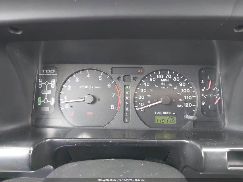 1998 Isuzu Trooper S VIN: JACDJ58X9W7910600 Lot: 43943825