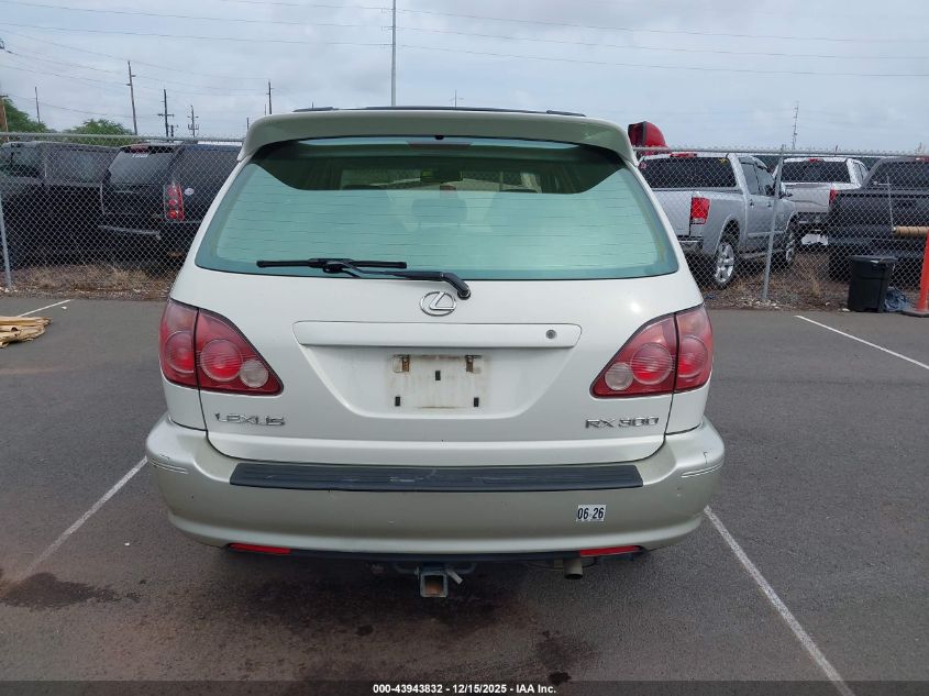 2000 Lexus Rx 300 VIN: JT6GF10U8Y0075246 Lot: 43943832