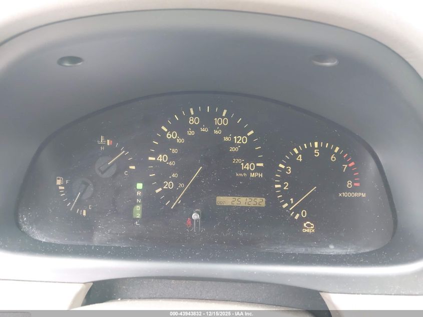 2000 Lexus Rx 300 VIN: JT6GF10U8Y0075246 Lot: 43943832