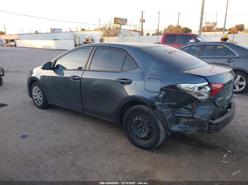 2017 Toyota Corolla Le VIN: 2T1BURHE0HC902697 Lot: 43943836